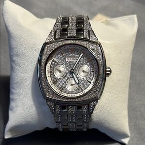 Bulova men’s Swarovski watch new with tags